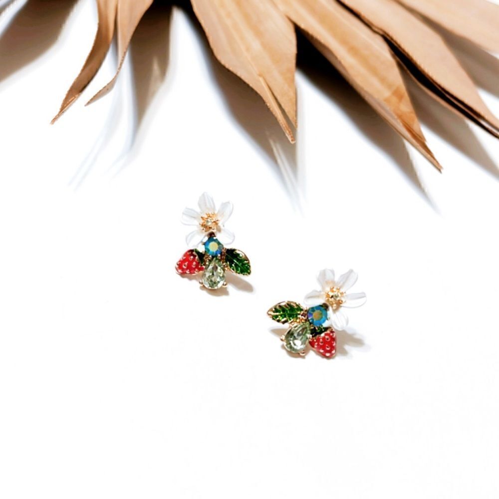 Flower  earrings  #842 - Picture 3 of 5